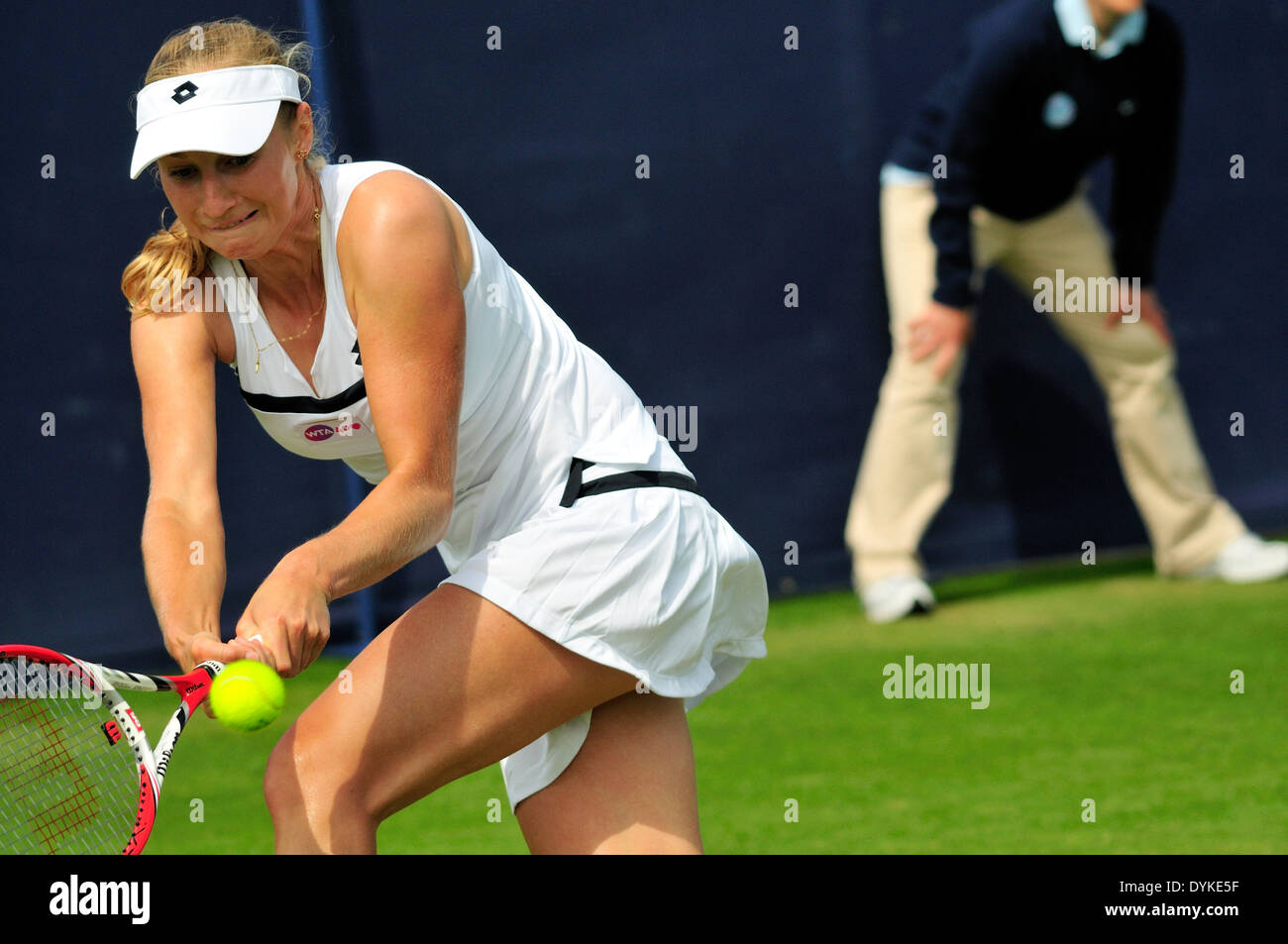 Ekaterina Makarova (Russia) at Eastbourne, 2013 Stock Photo