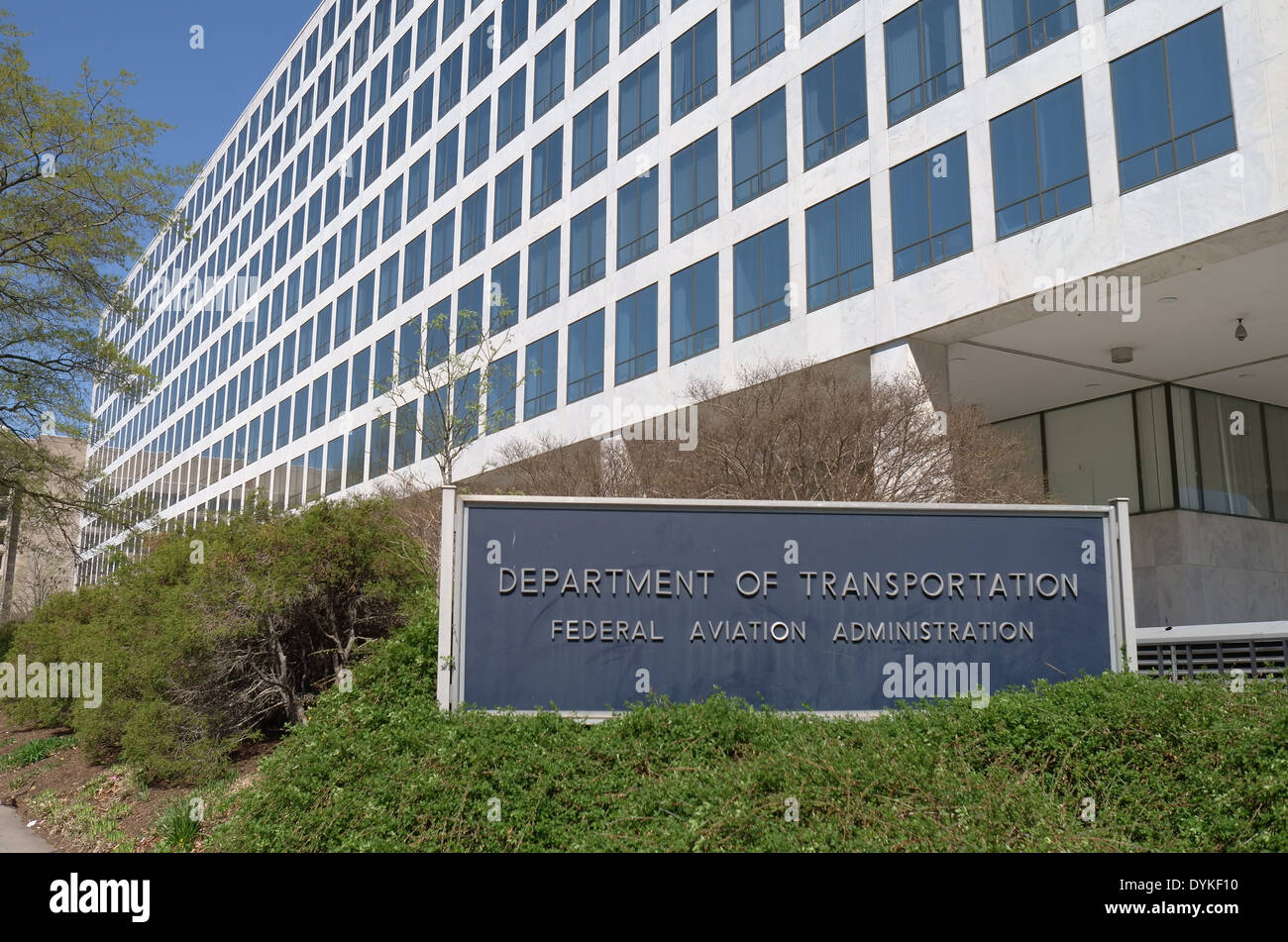 United States Department of Transportation Building Federal Aviation Administration Stock Photo