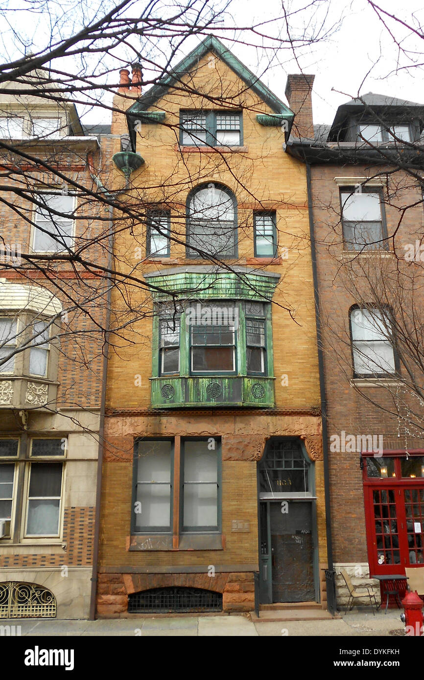 House in the Washington Square West, Philadelphia historic district on
