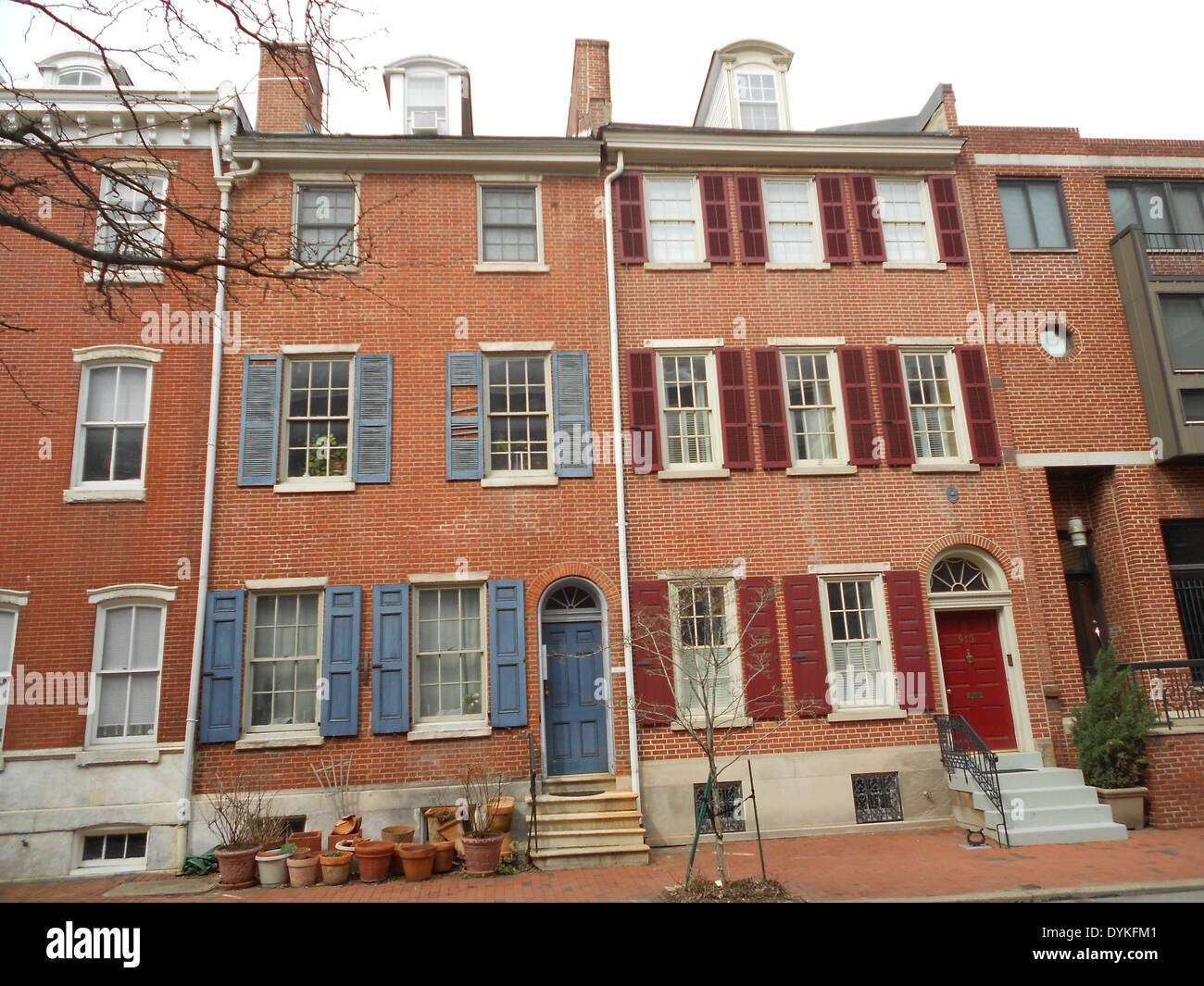 Houses in the Washington Square West, Philadelphia historic district on
