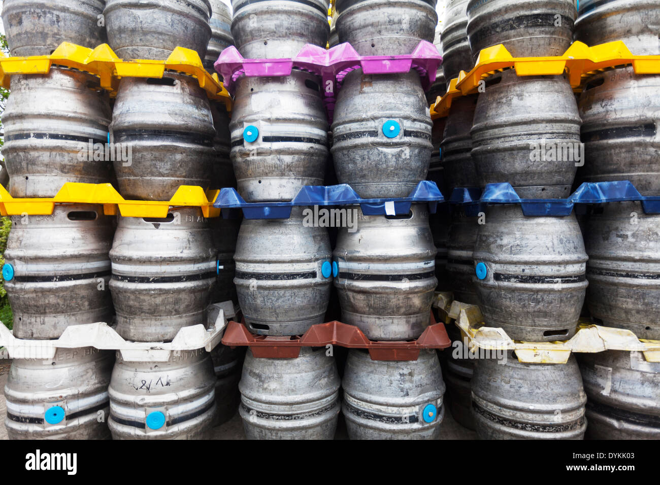 Black Sheep brewery beer barrels stacked Yorkshire Dales National Park