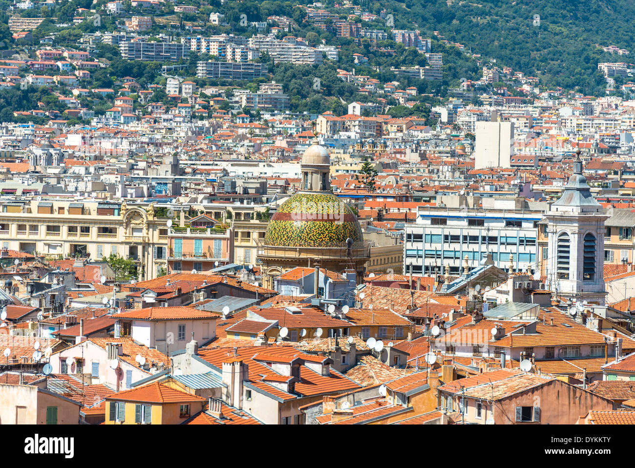 Aerial view of City of Nice, France Stock Photo