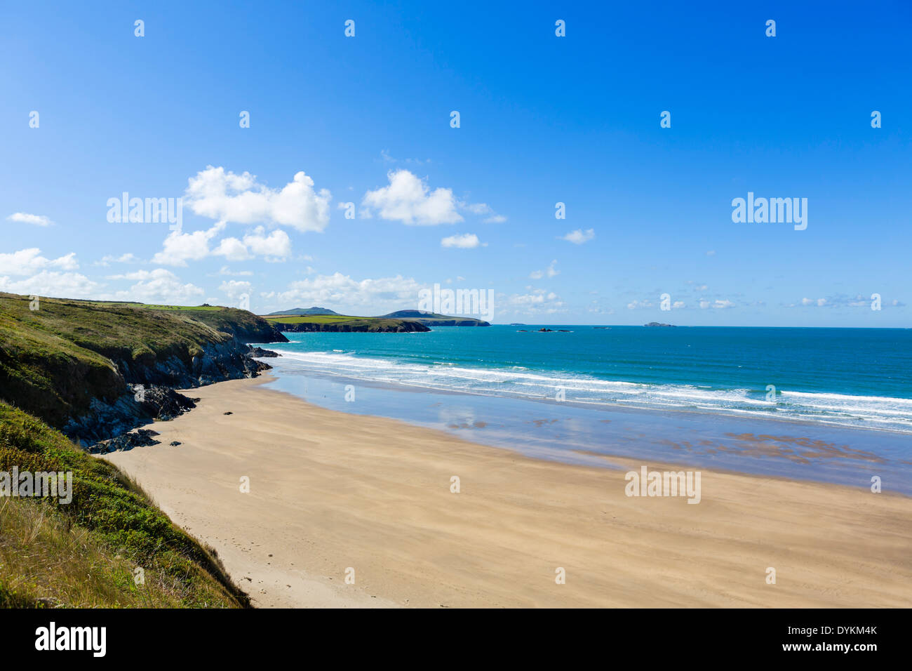 Whitesands Beach near St David's, Pembrokeshire, Wales, UK Stock Photo