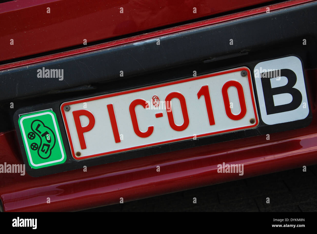 funny licence plate on Belgian car Stock Photo 68659829 Alamy