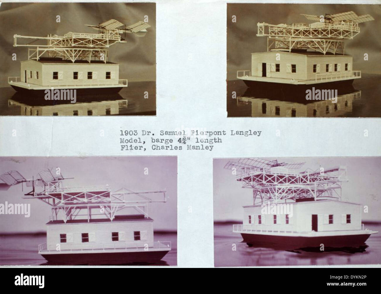 1903 Dr. Samuel Pierpont Langley Model Stock Photo Alamy