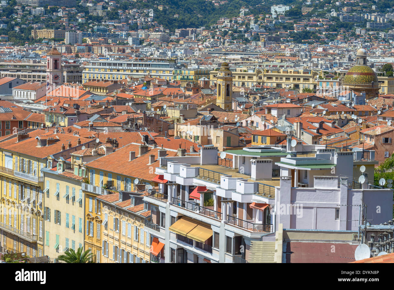 Aerial view of City of Nice, France Stock Photo