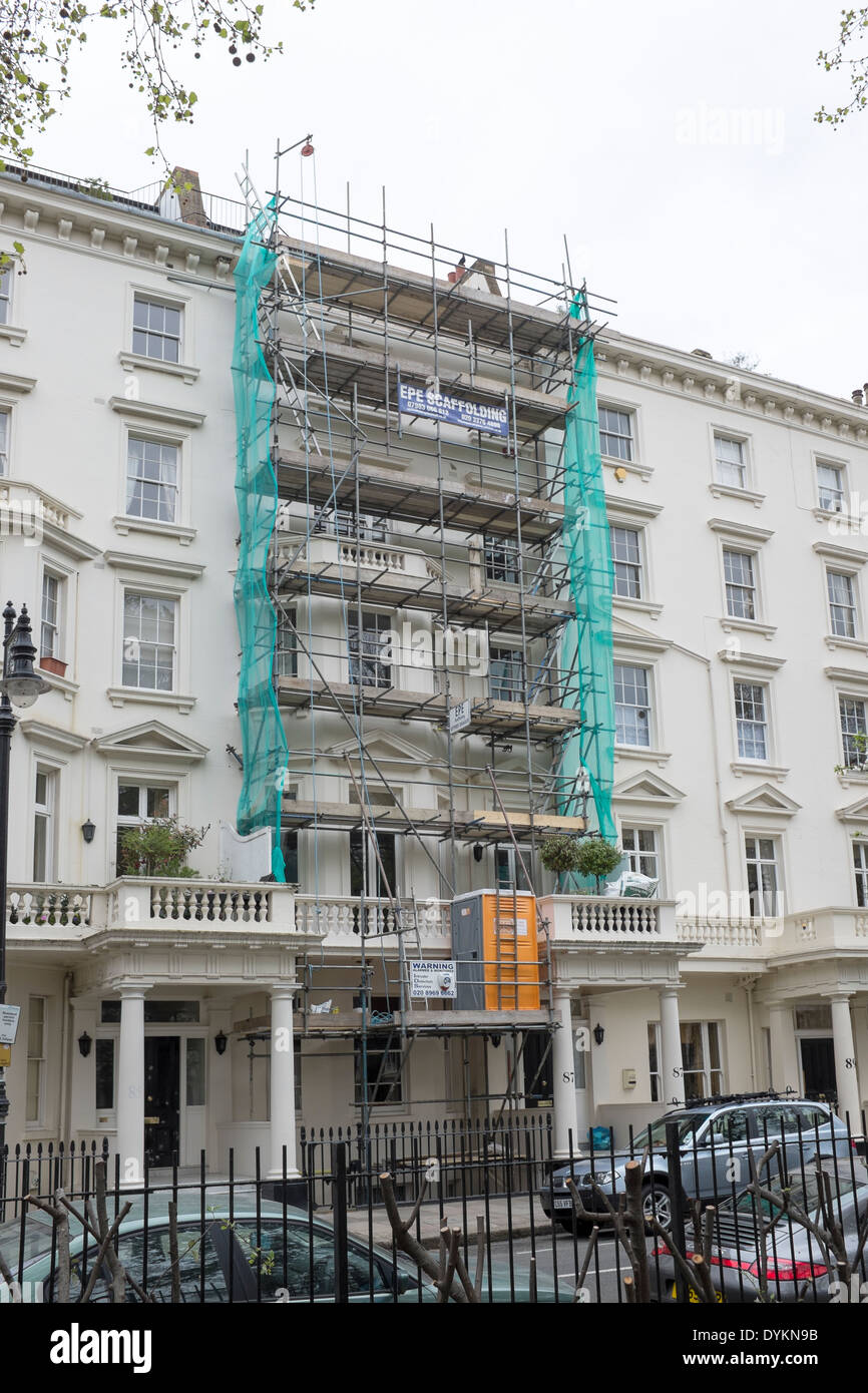 Construction Work on property in St Georges Square Pimlico London Stock Photo