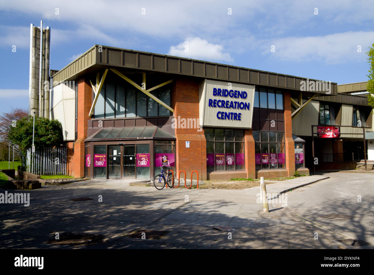 Bridgend Recreation Centre, Bridgend, South Wales, UK. Stock Photo