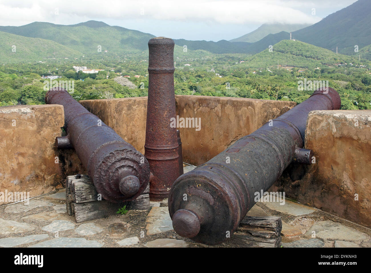 Historic Fort Santa Rosa, La Asuncion, Isla Margarita, Venezuela Stock Photo