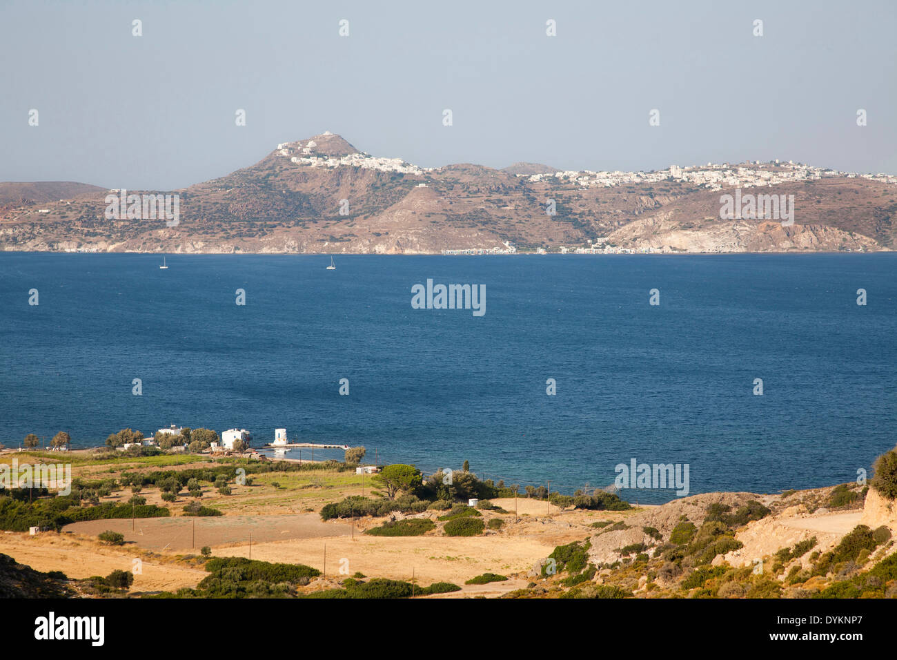 View With Plaka Village, Milos Island, Cyclades Islands, Greece, Europe 