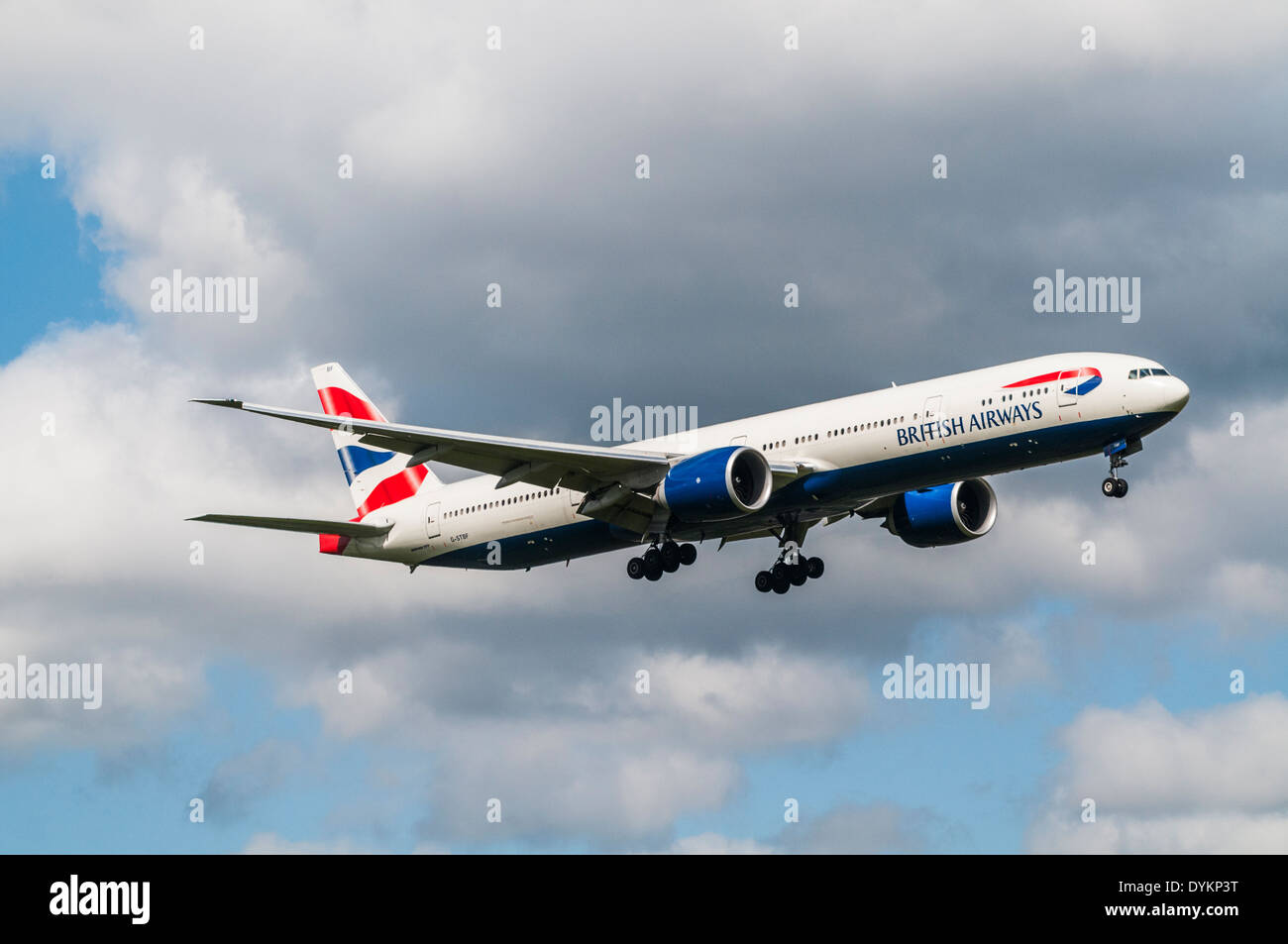Side view of a British Airways Boeing 747 Jumbojet aircraft Side view of a British Airways Boeing 747 Jumbojet aircraft