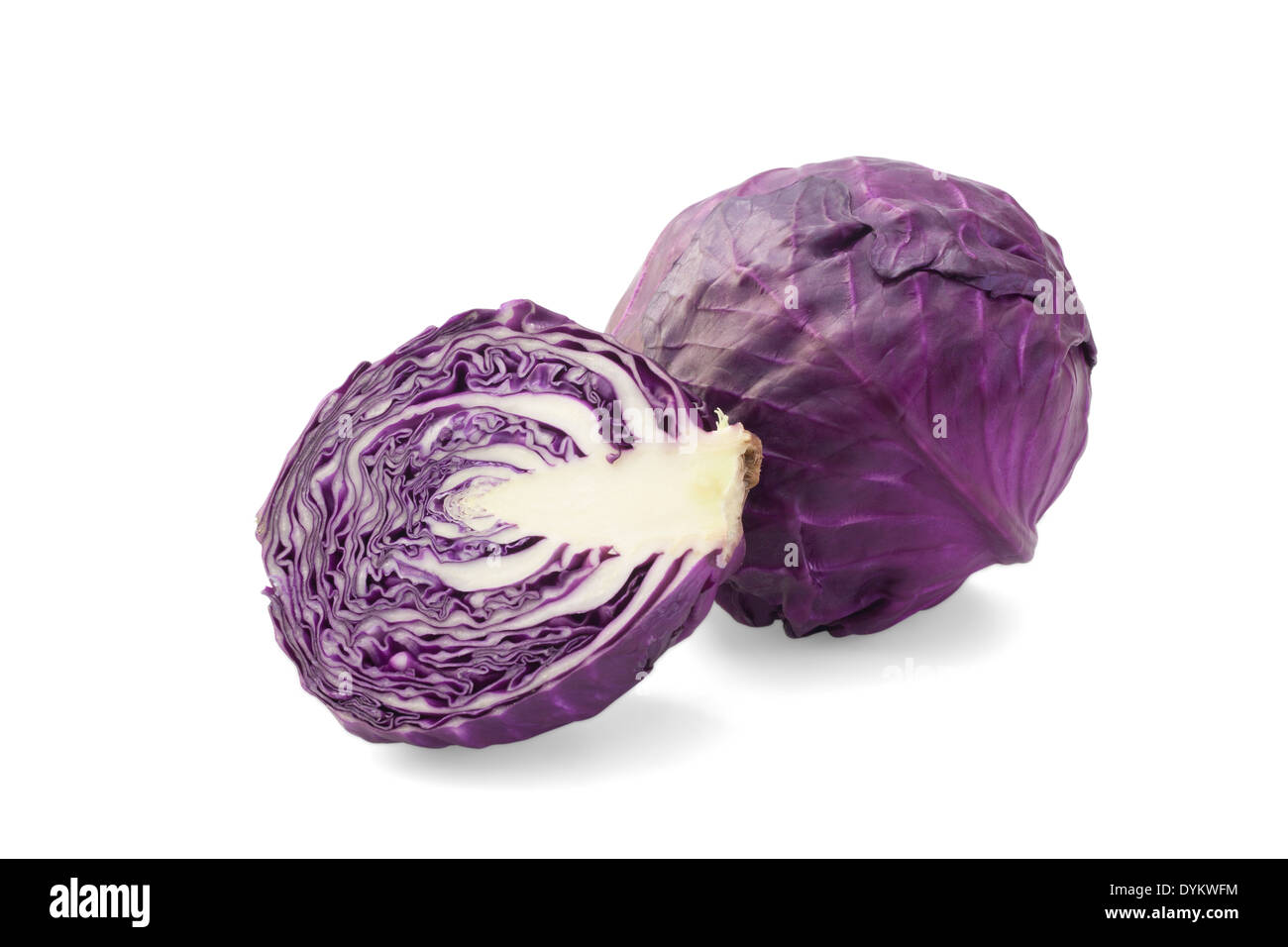Red cabbage or violet cabbage Stock Photo