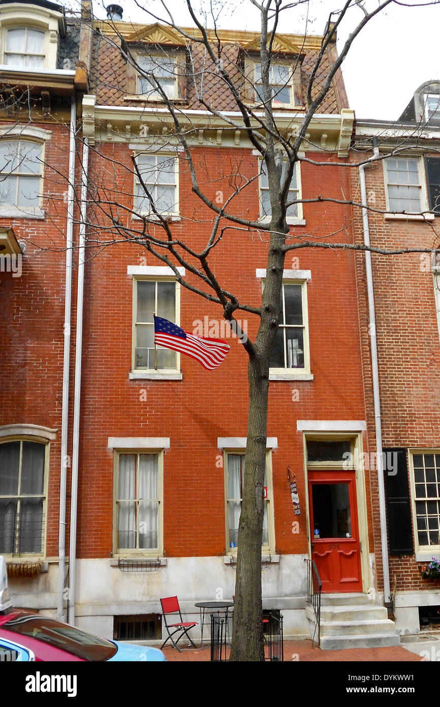 House in the Washington Square West, Philadelphia historic district on