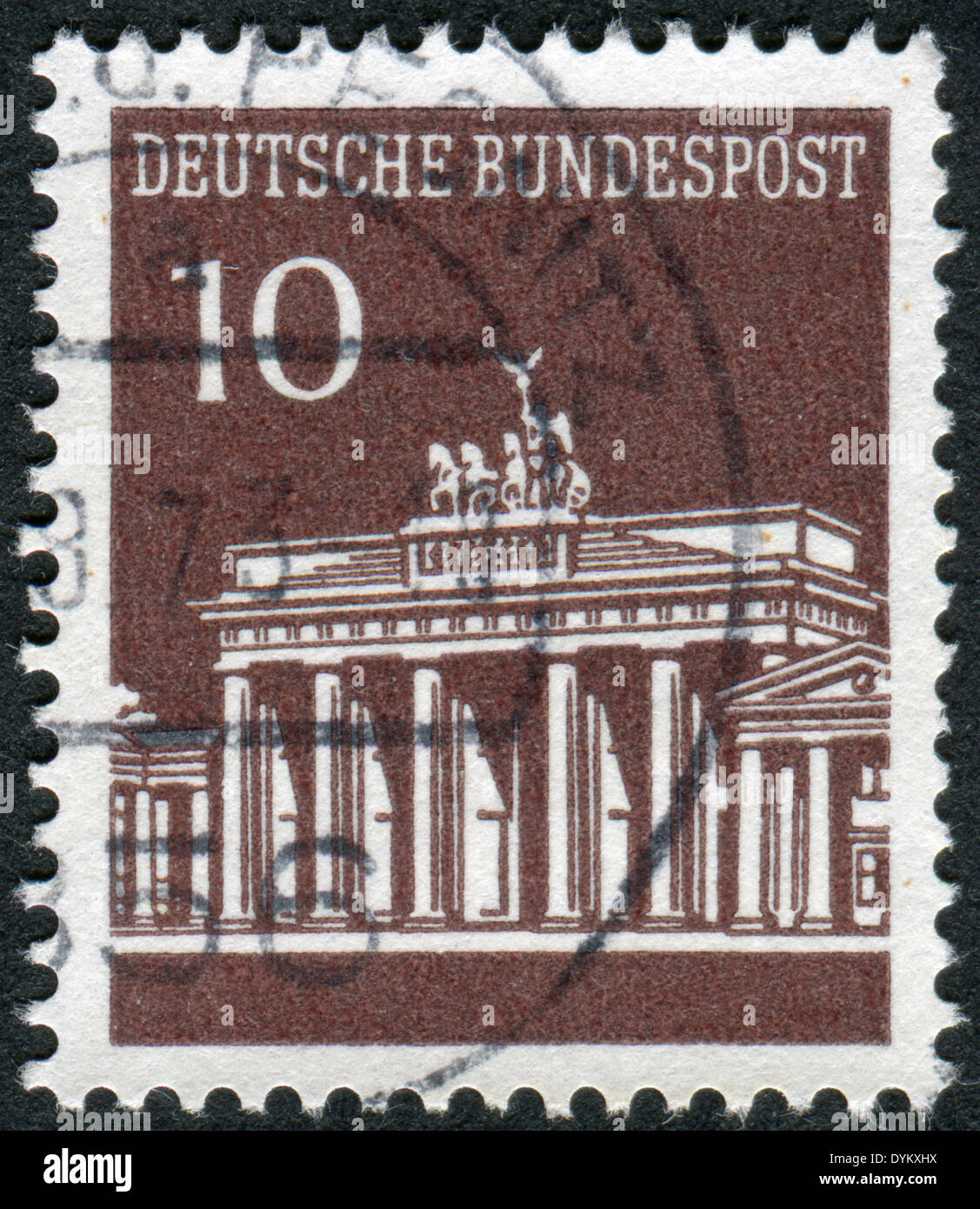 GERMANY CIRCA 1966 Postage stamp printed in Germany, shows