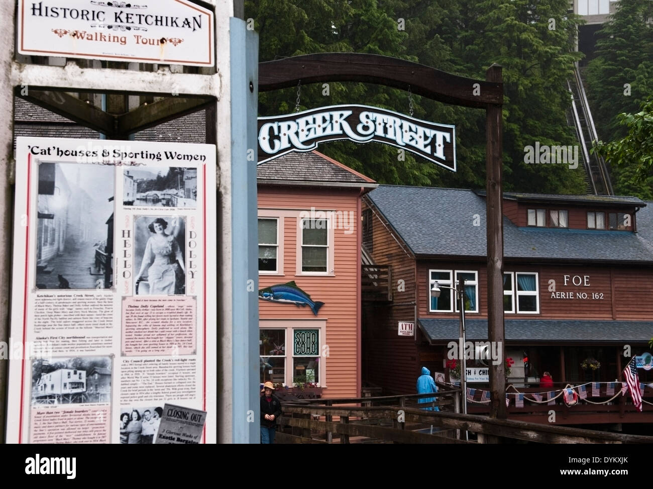 Creek Street, Ketchikan, Alaska Stock Photo