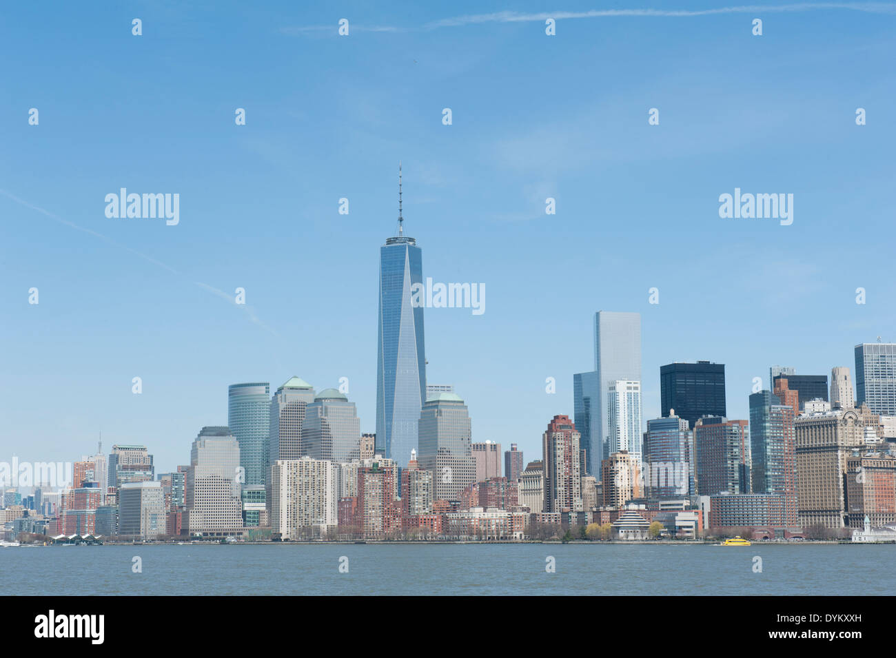 Manhattan skyline. April 20, 2014 Stock Photo