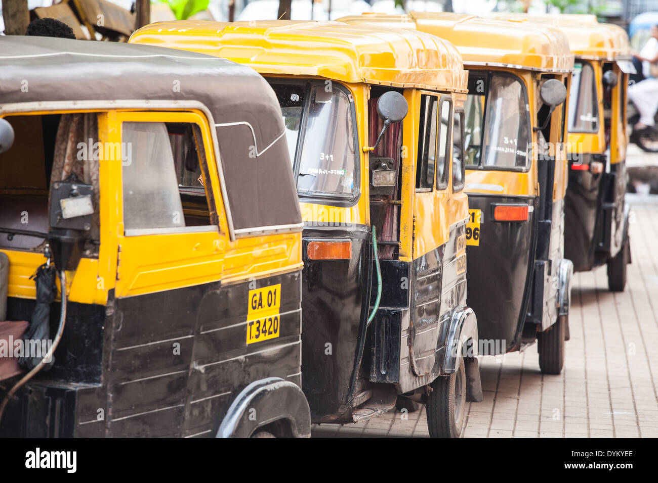 Rickshaws in Goa, India Stock Photo - Alamy