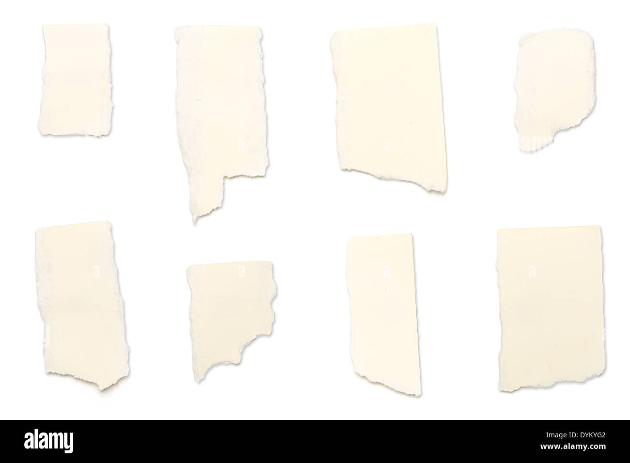 Yellow torn paper ripped edge Cut Out Stock Images & Pictures - Alamy