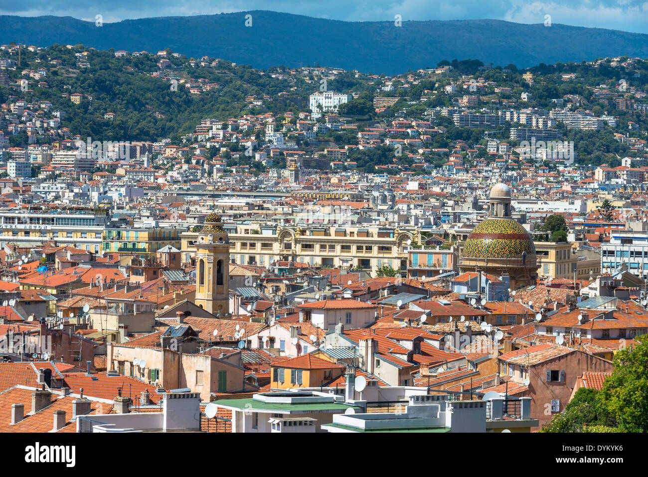 Aerial view of City of Nice, France Stock Photo