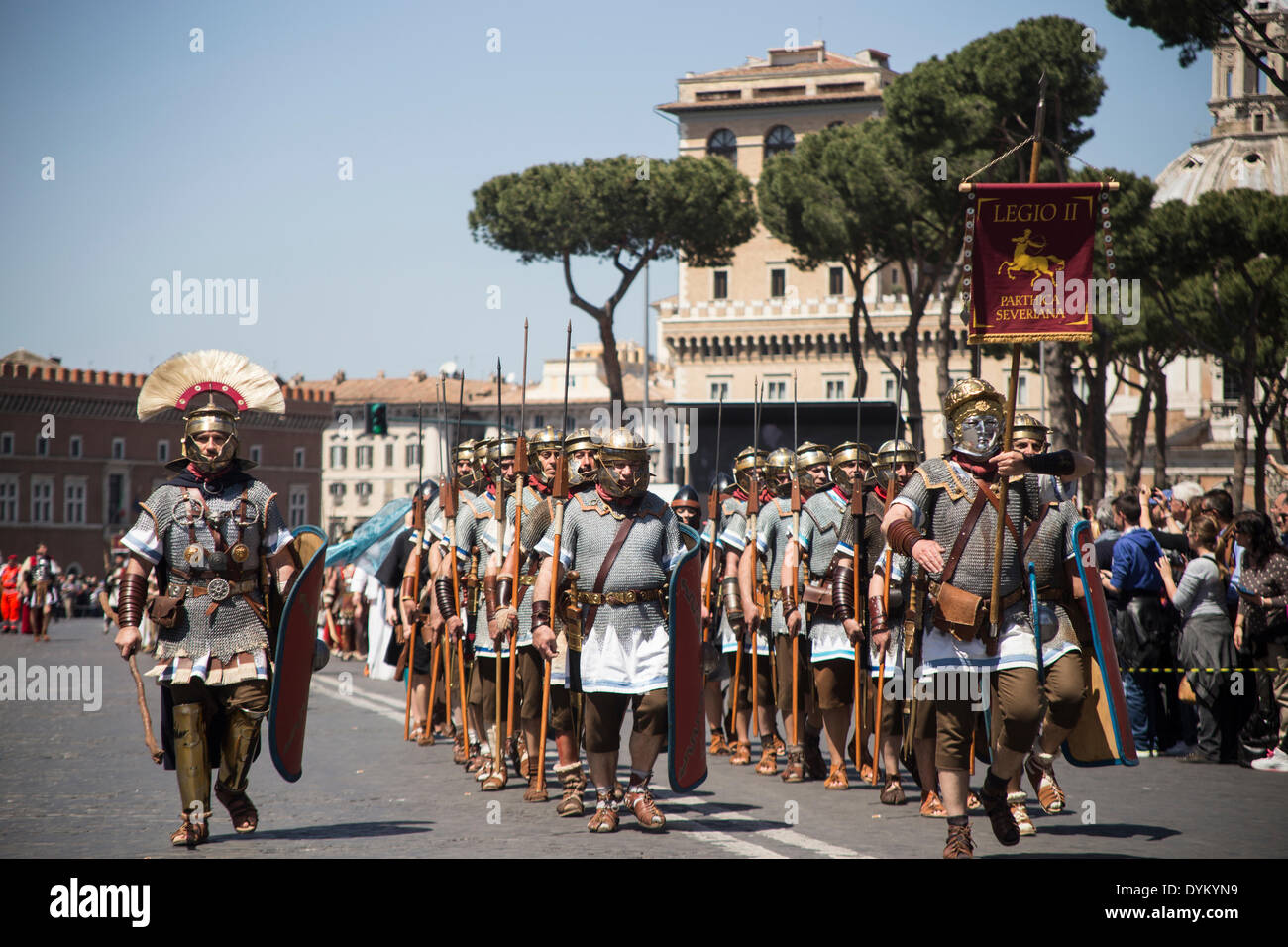Rome, Italy. 21st April 2014. Birthday of Rome is the biggest european