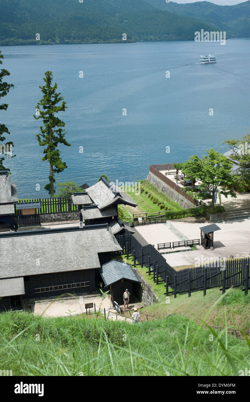 Lake Ashi coast, Hakone, Kanagawa Prefecture, Japan Stock Photo