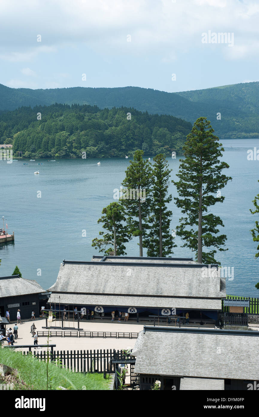 Lake Ashi coast, Hakone, Kanagawa Prefecture, Japan Stock Photo