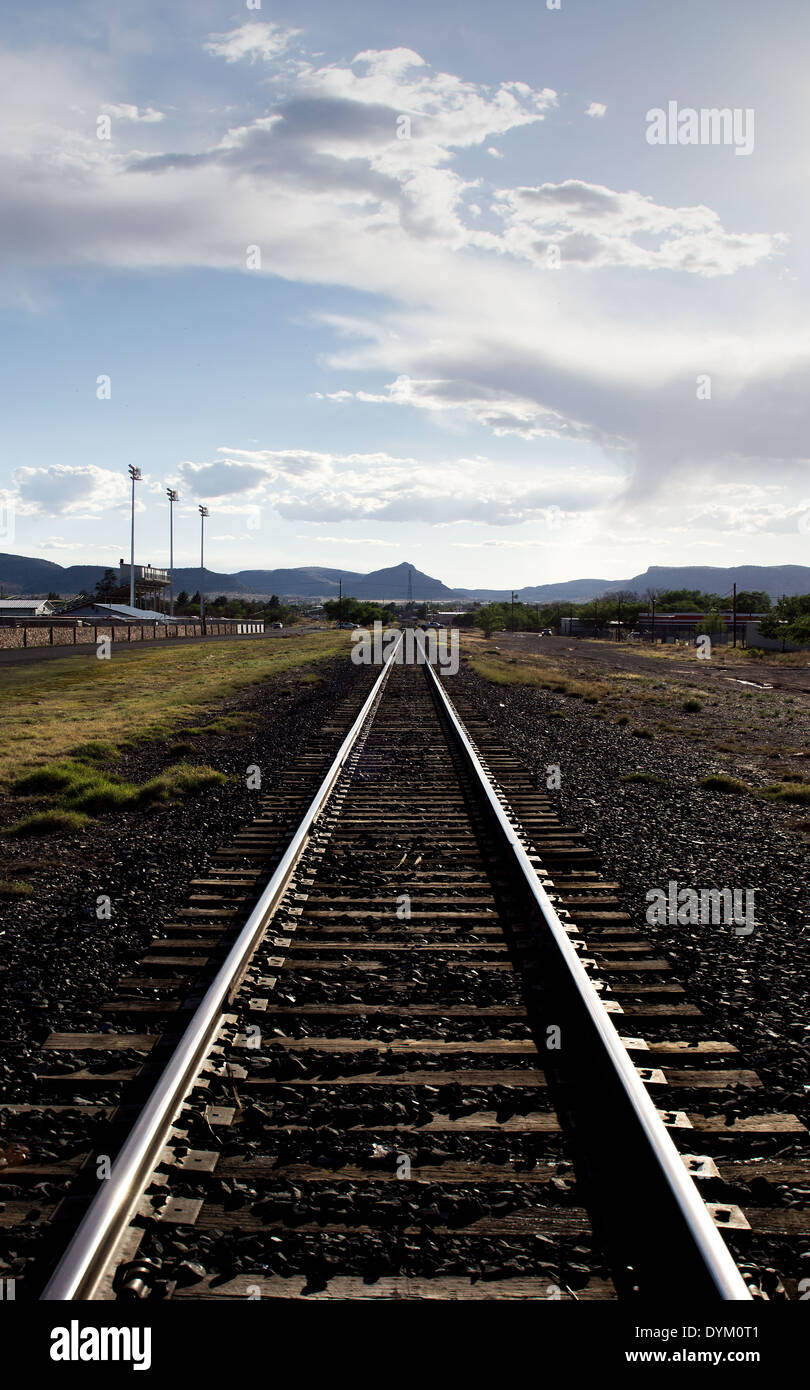 Railroad tracks in Alpine, West Texas Stock Photo Alamy