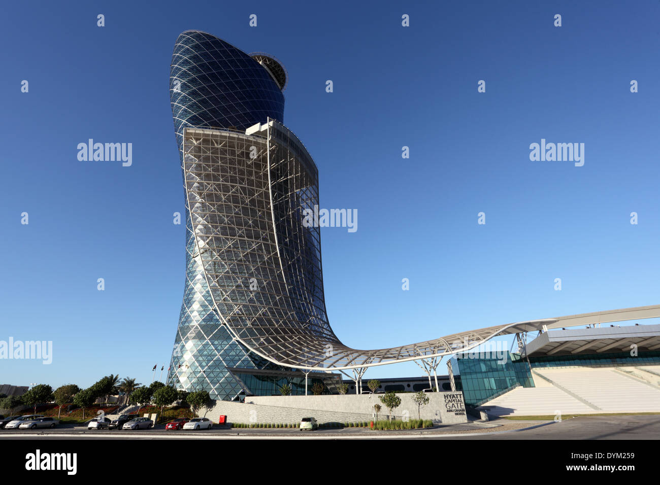 The Capital Gate building in Abu Dhabi, United Arab Emirates Stock Photo