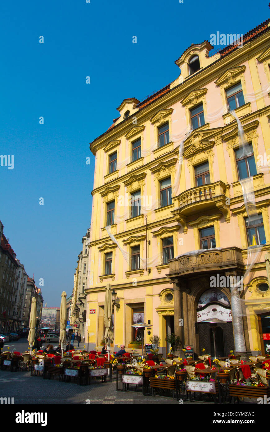 Namesti Franzy Kafky, the Franz Kafka square, Josefov, Jewish quarter, old town, Prague, Czech Republic, Europe Stock Photo