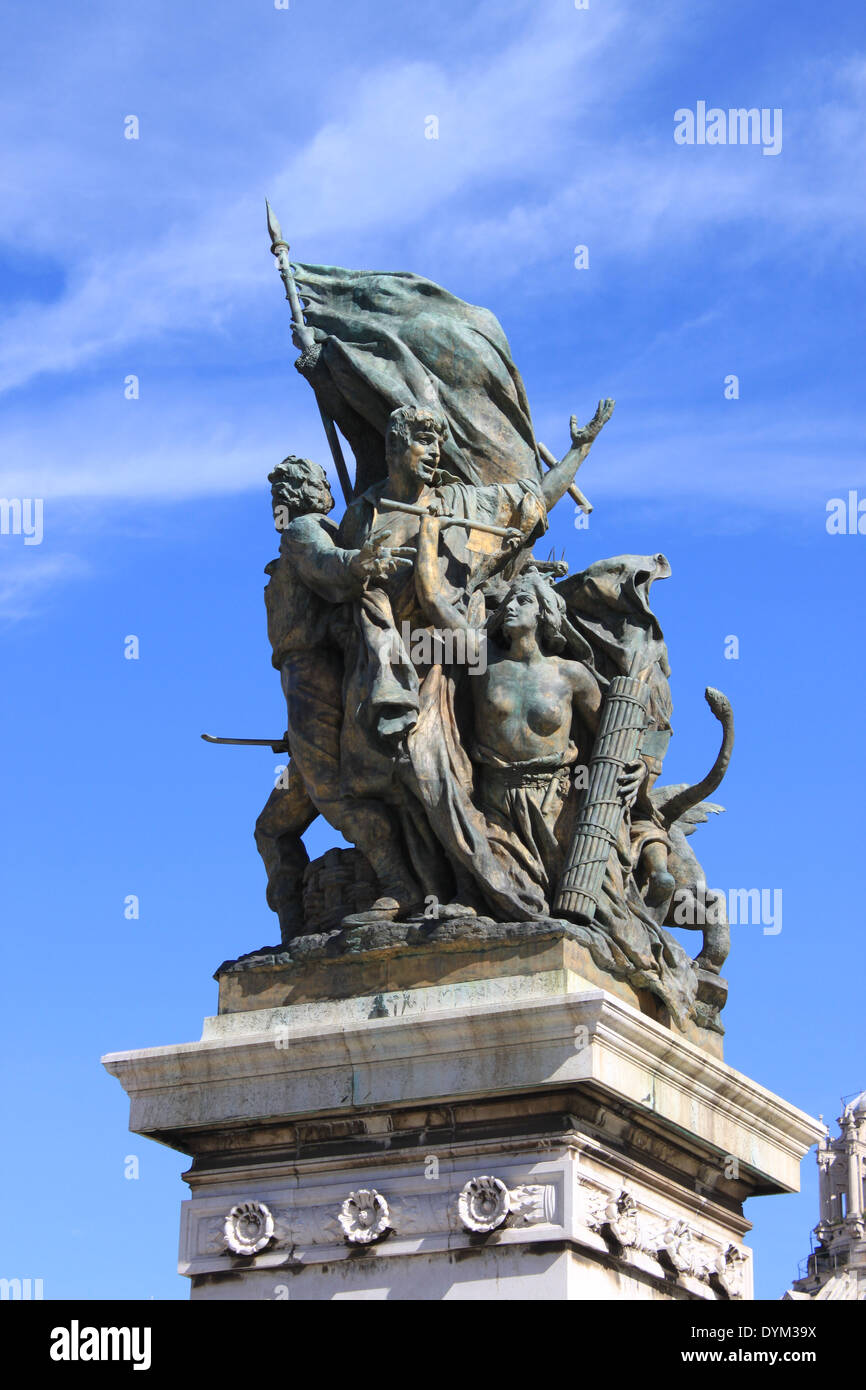 Victory Statue in Venice Square of Rome, Italy Stock Photo Alamy
