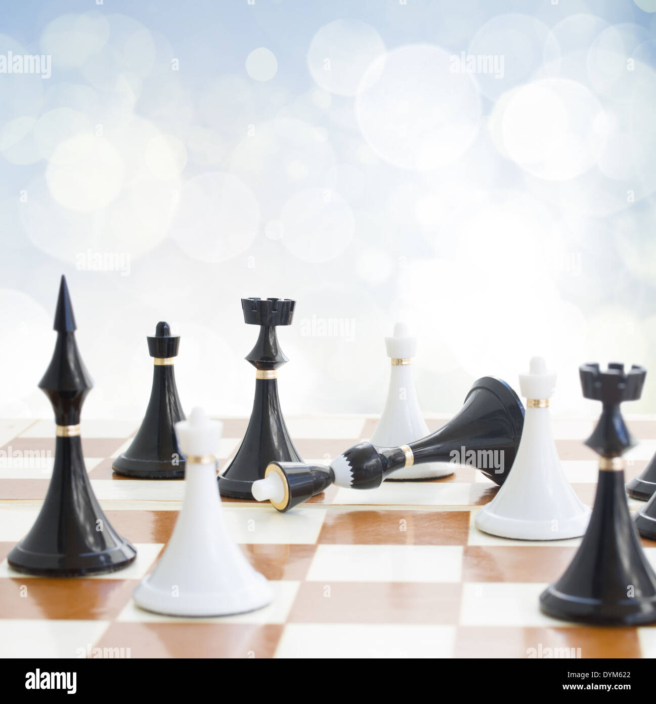 Checkmate white chess defeats black king 26565272 PNG