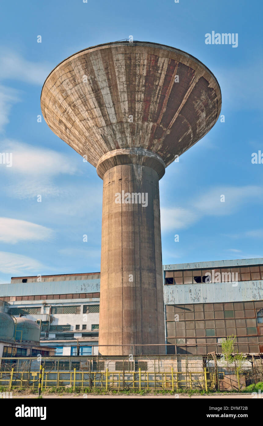 industrial water tower inside of plant Stock Photo Alamy