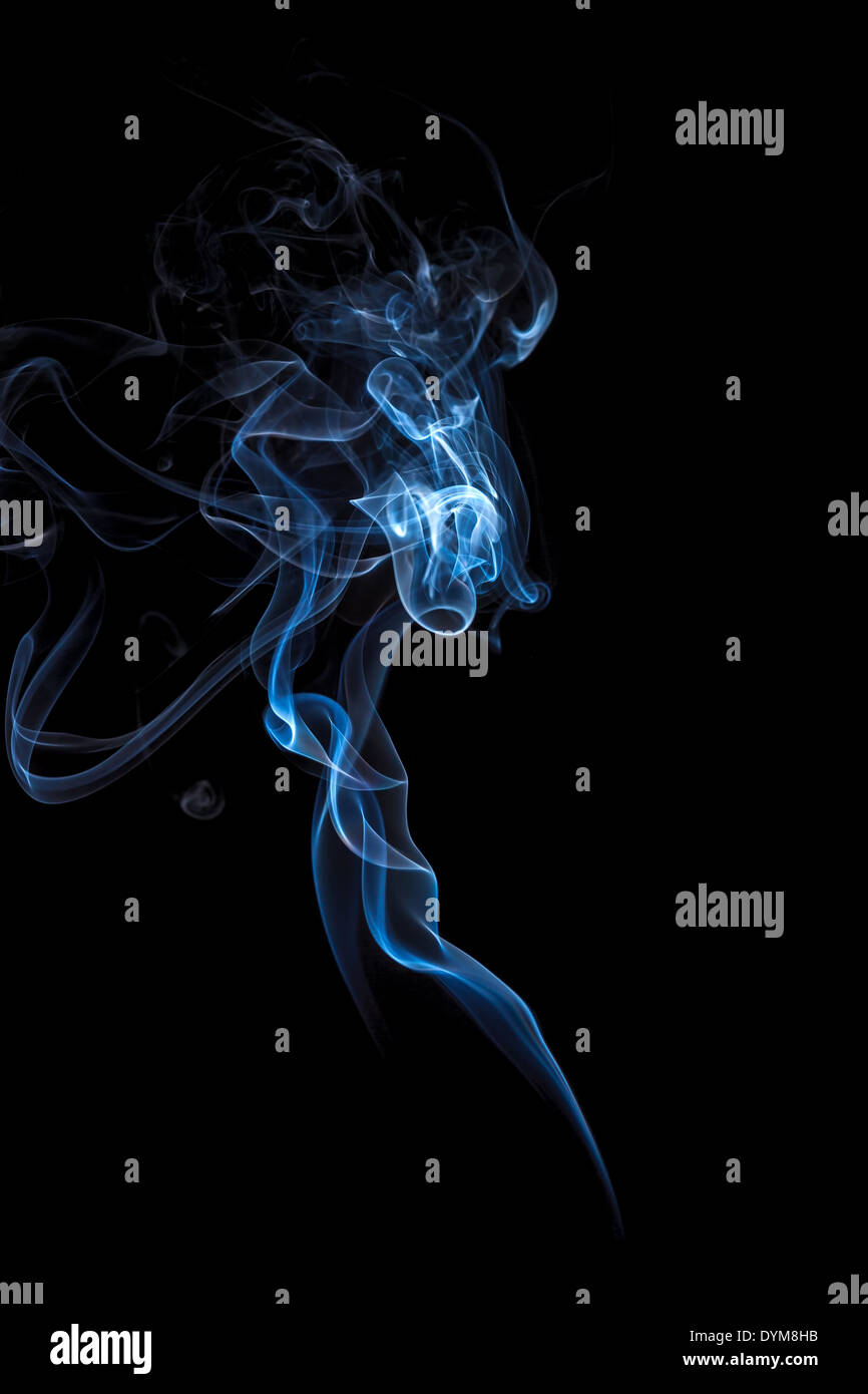 Smoke isolated on black background. Abstract background Stock Photo - Alamy