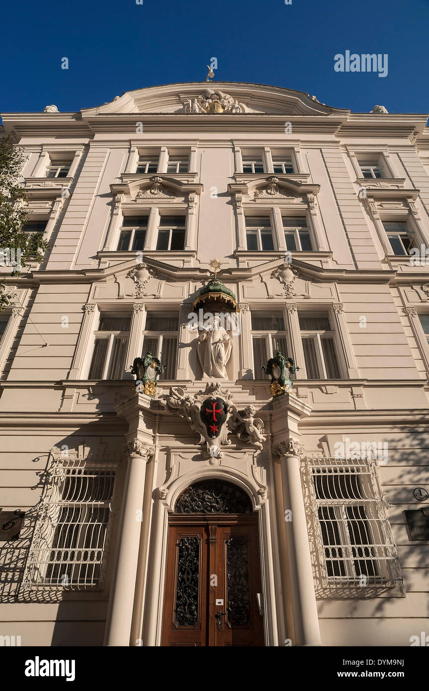 Building of the 'Knightly Order of Knights of the Cross with the Red Star', Vienna, Vienna State, Austria Stock Photo