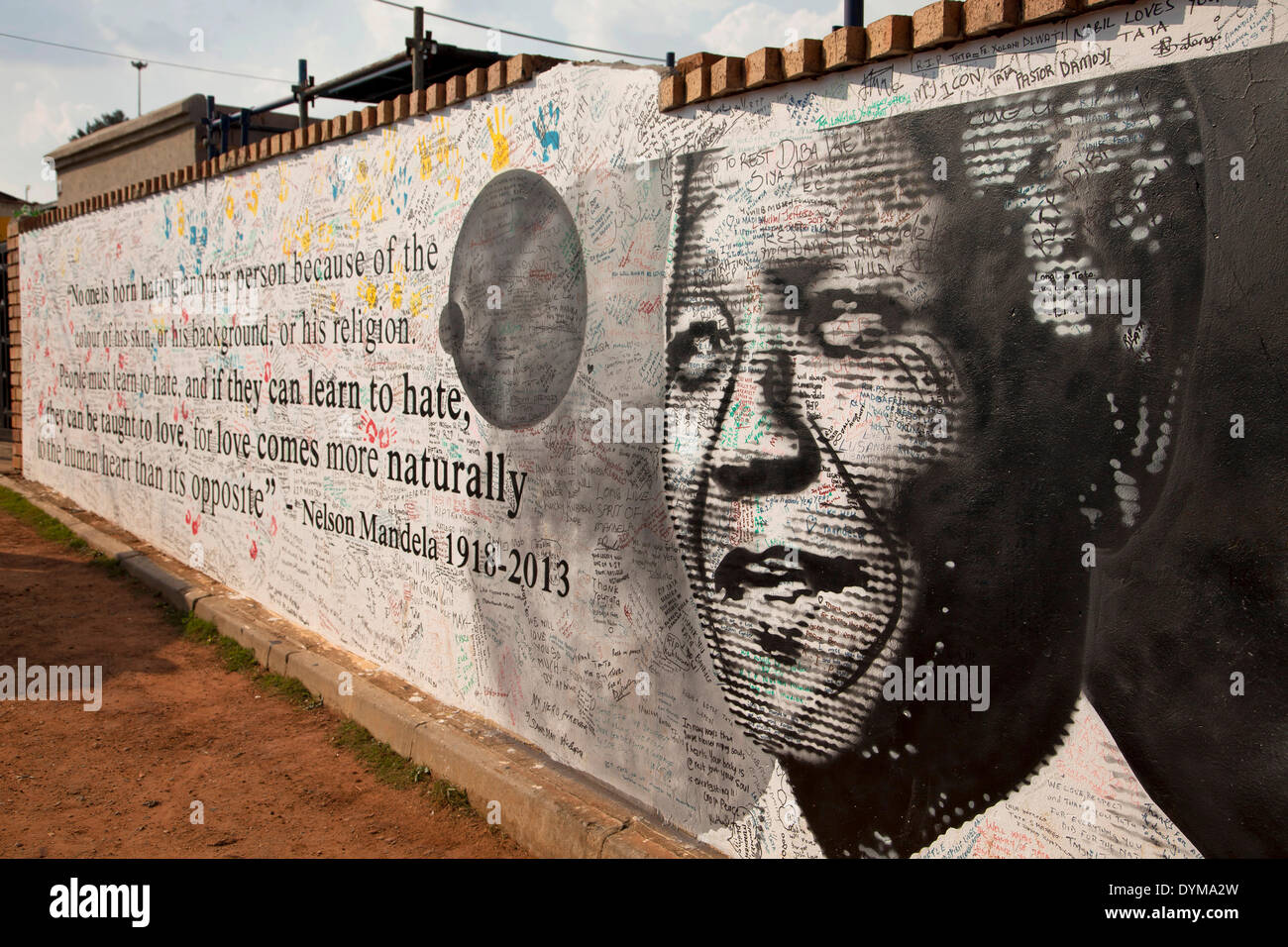 Memorial to Nelson Mandela, Soweto, Johannesburg, Gauteng, South Africa Stock Photo