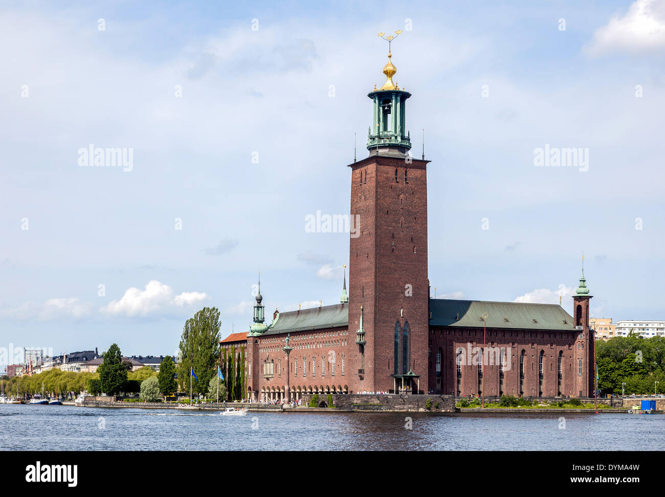 Stockholm City Hall, Stockholms stadshus, Stockholm, Stockholm County, Sweden Stock Photo