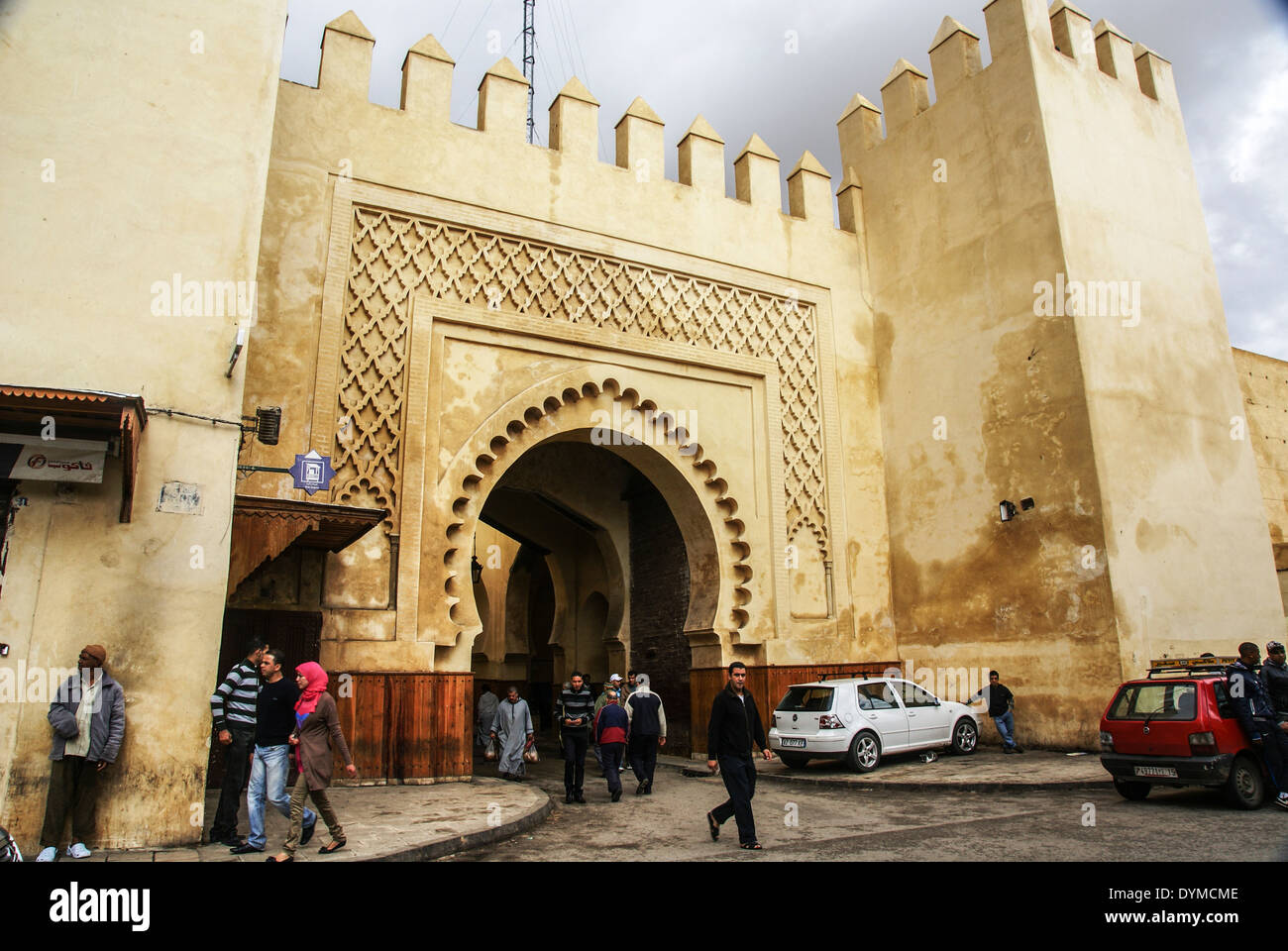 Mellah or old Jewish quarter Fes, Morocco Stock Photo
