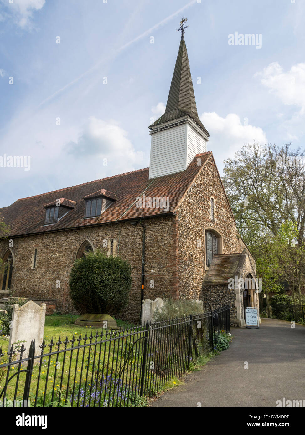 St Martins parish church in Chipping Ongar Essex Stock Photo