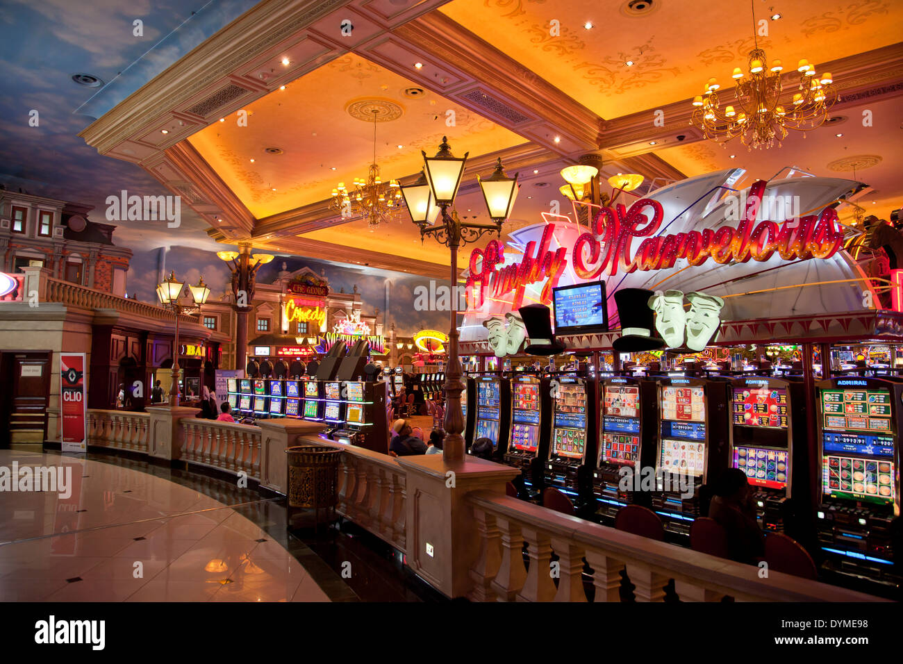 Slot machines of the Gold Reef City Casino and Hotel in Johannesburg, Gauteng, South Africa, Africa Stock Photo