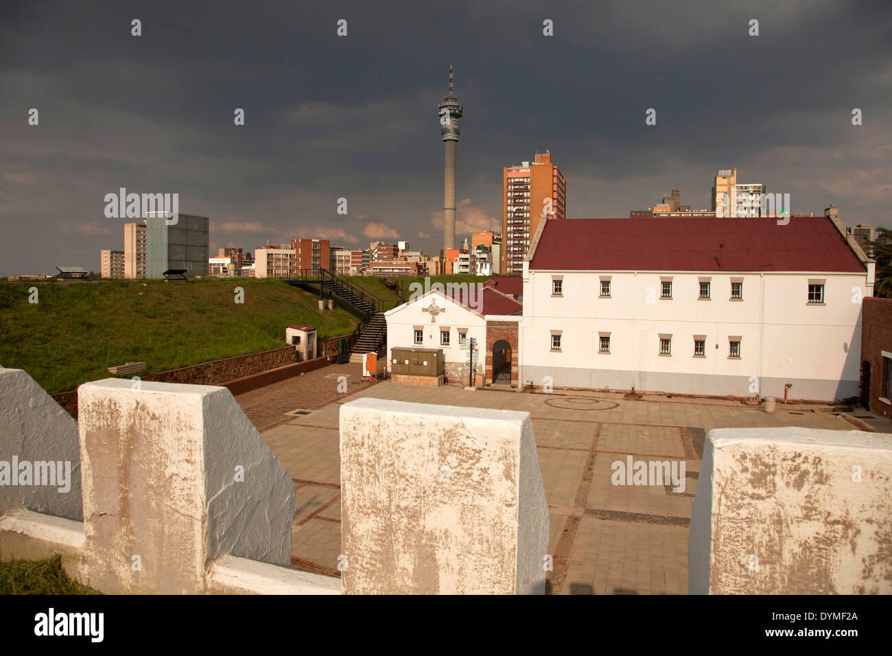 the old Fort on Constitution Hill in Johannesburg, Gauteng, South Africa, Africa Stock Photo