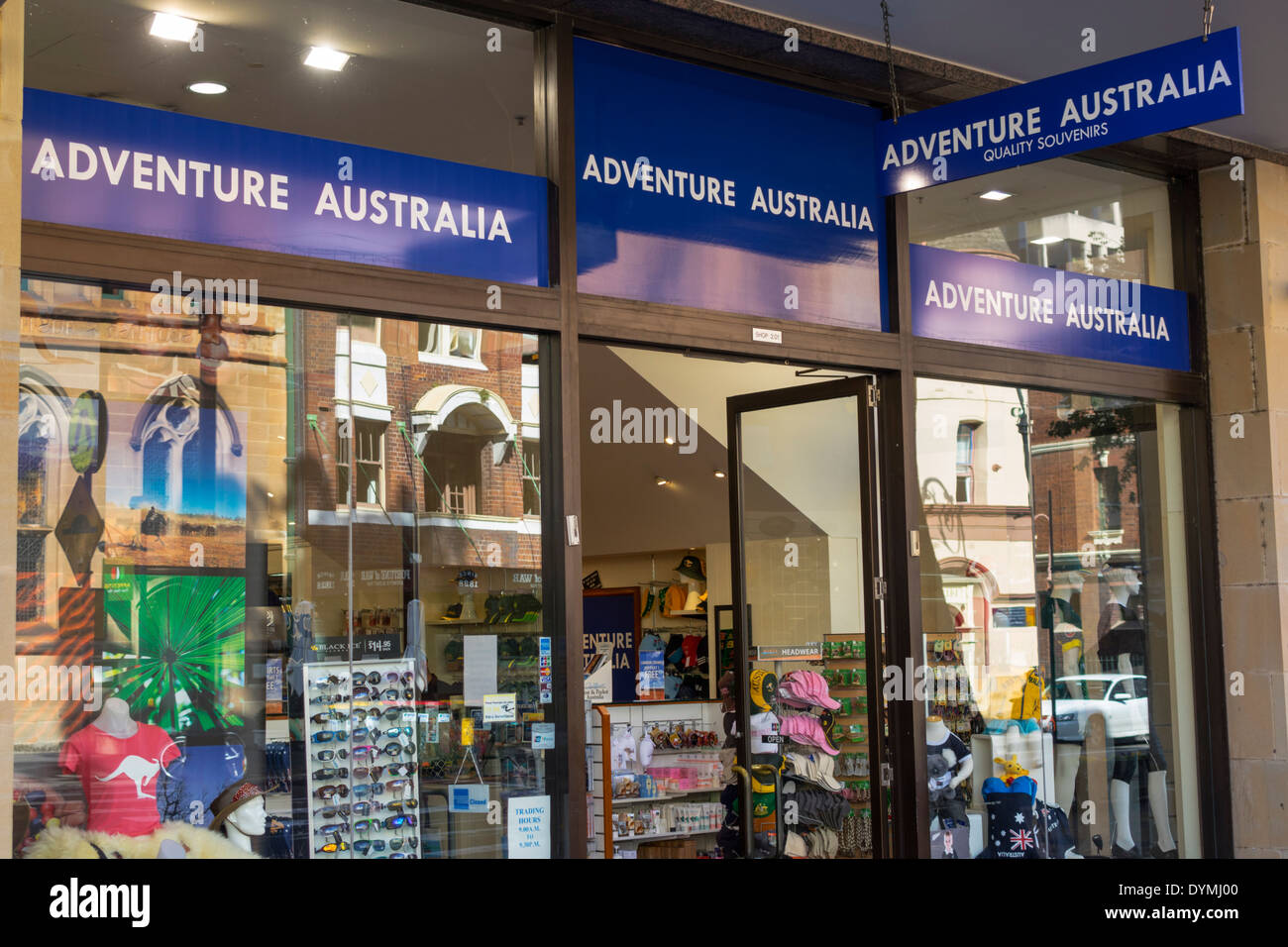 Sydney Australia,The Rocks,George Street,district,shopping shopper shoppers shop shops market markets marketplace buying selling,retail store stores b Stock Photo
