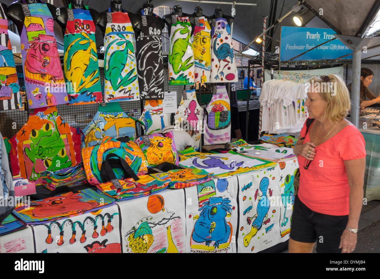 Sydney Australia,The Rocks shopper shoppers shop shops market