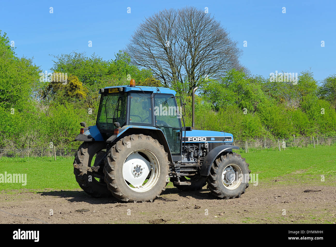 Ford 7840 PowerStar 40 Series farm tractor England UK Stock Photo Alamy