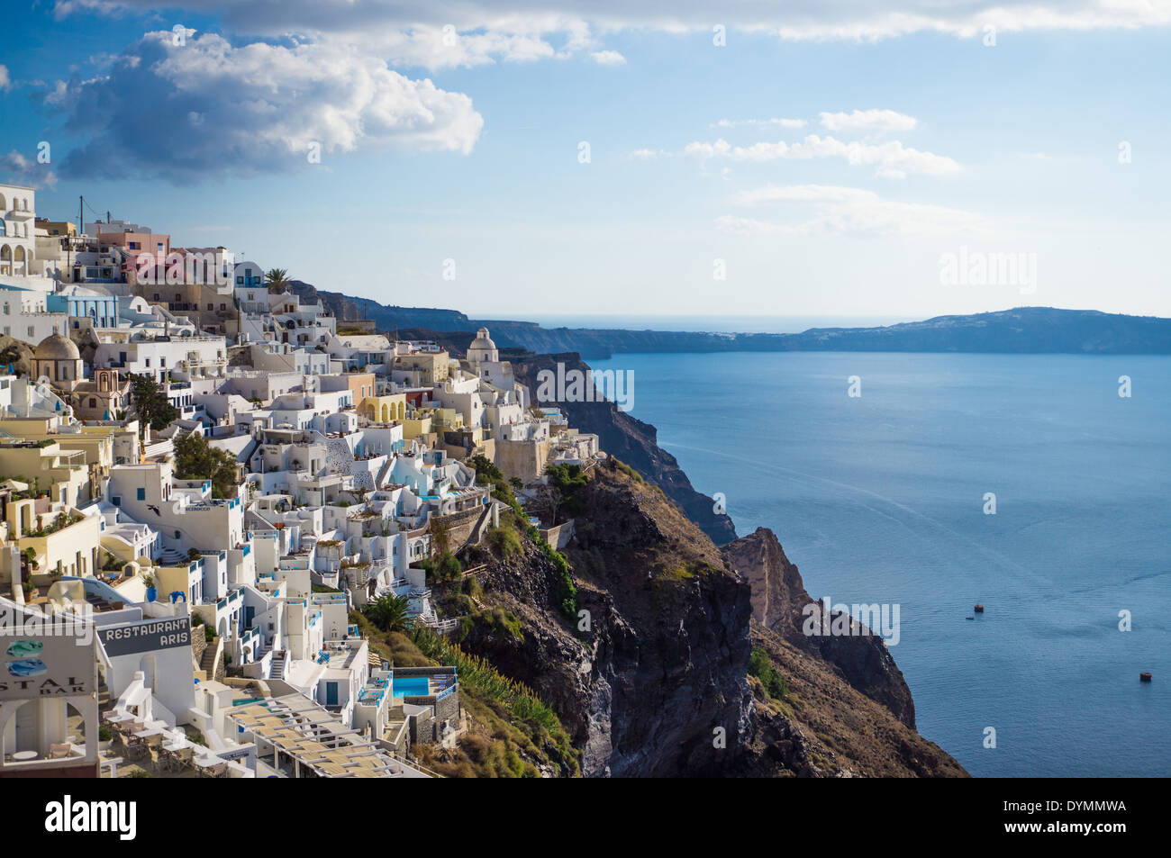 Fira town of Thira, Santorini, Greece Stock Photo - Alamy