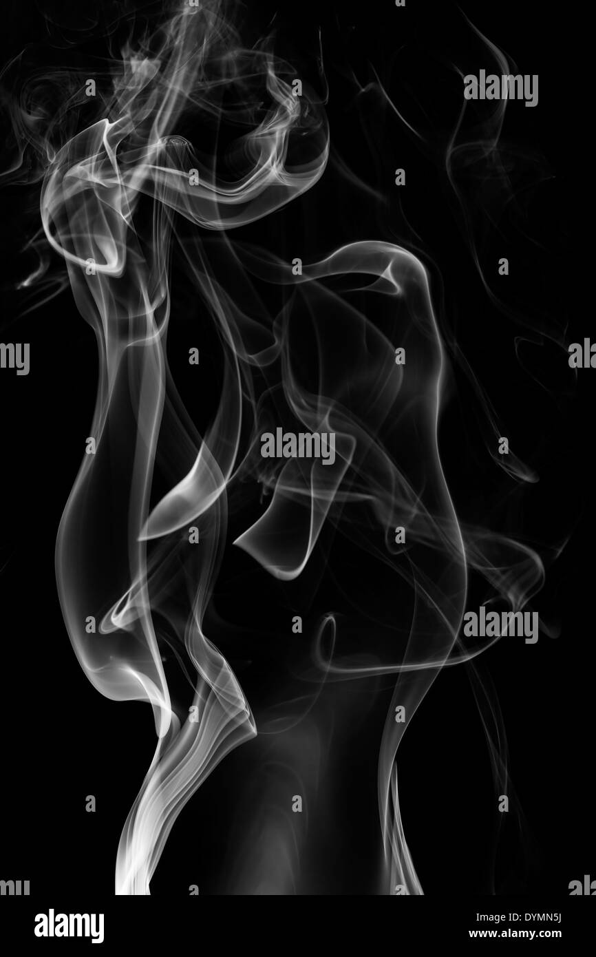 abstract smoke isolated black background Stock Photo - Alamy