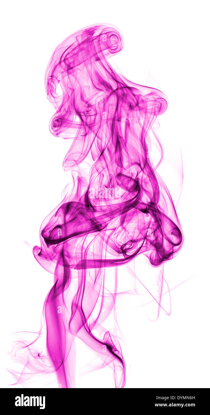 purple abstract smoke isolated on white background Stock Photo - Alamy