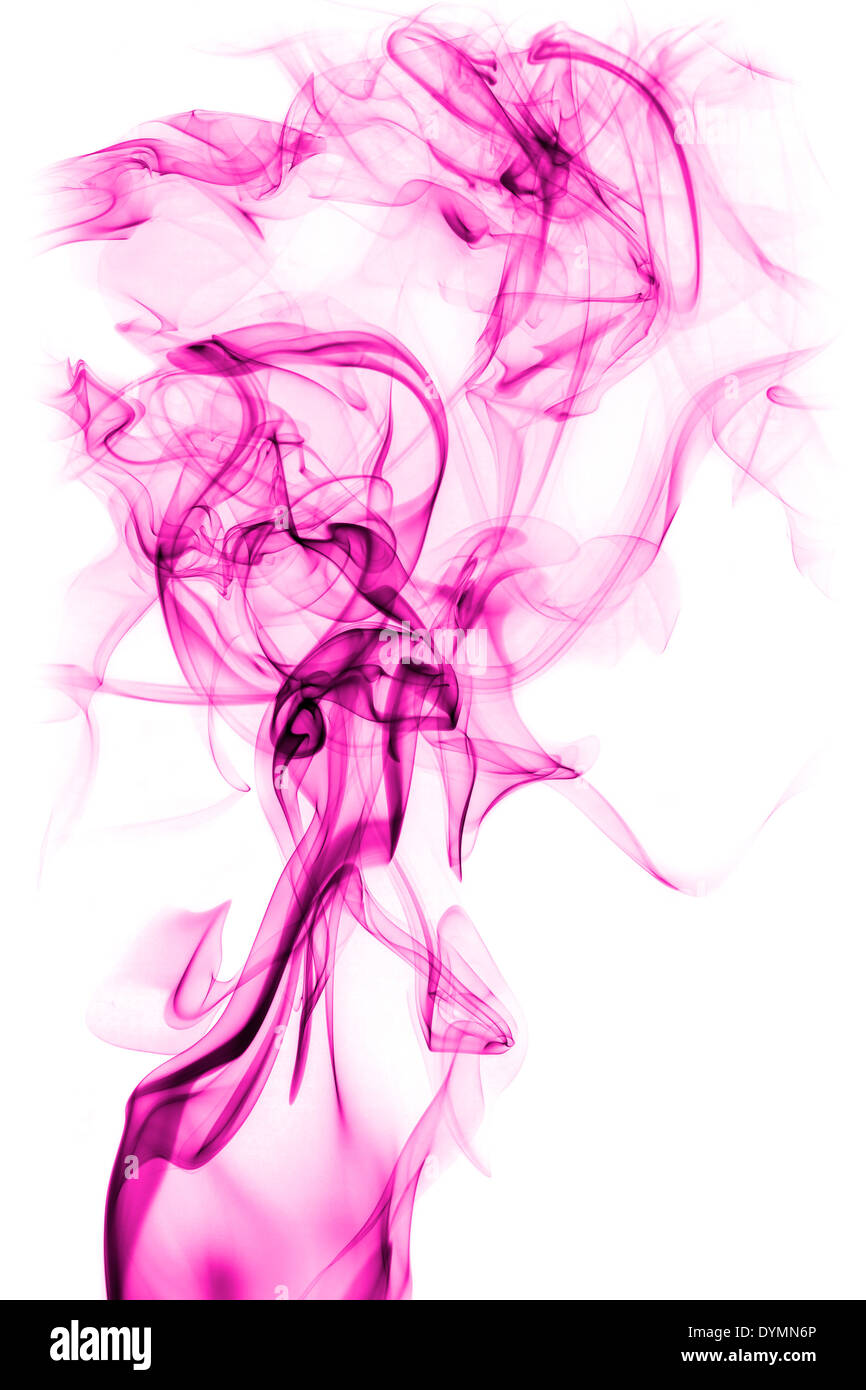 purple abstract smoke isolated on white background Stock Photo - Alamy