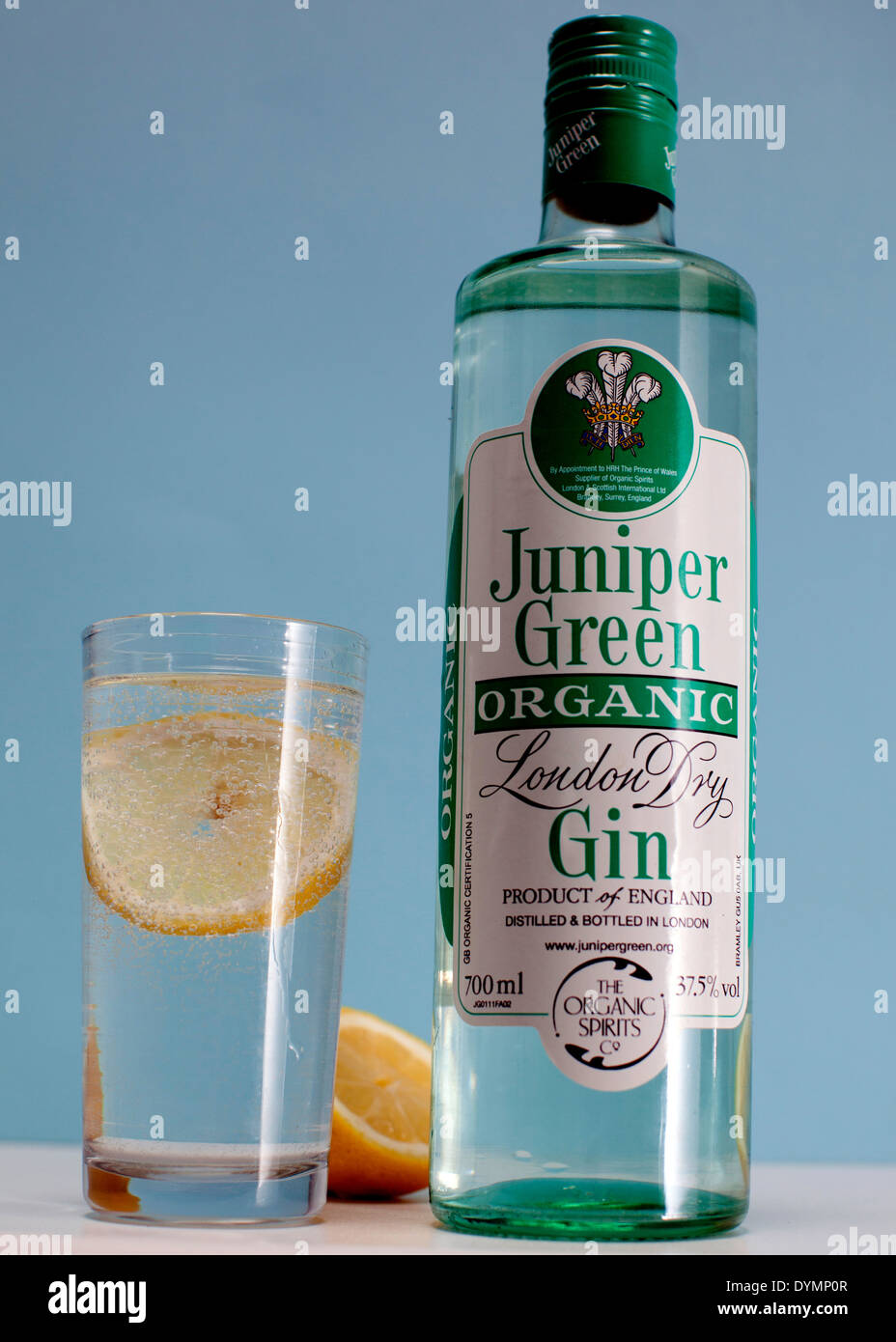Juniper Green organic London gin, London Stock Photo