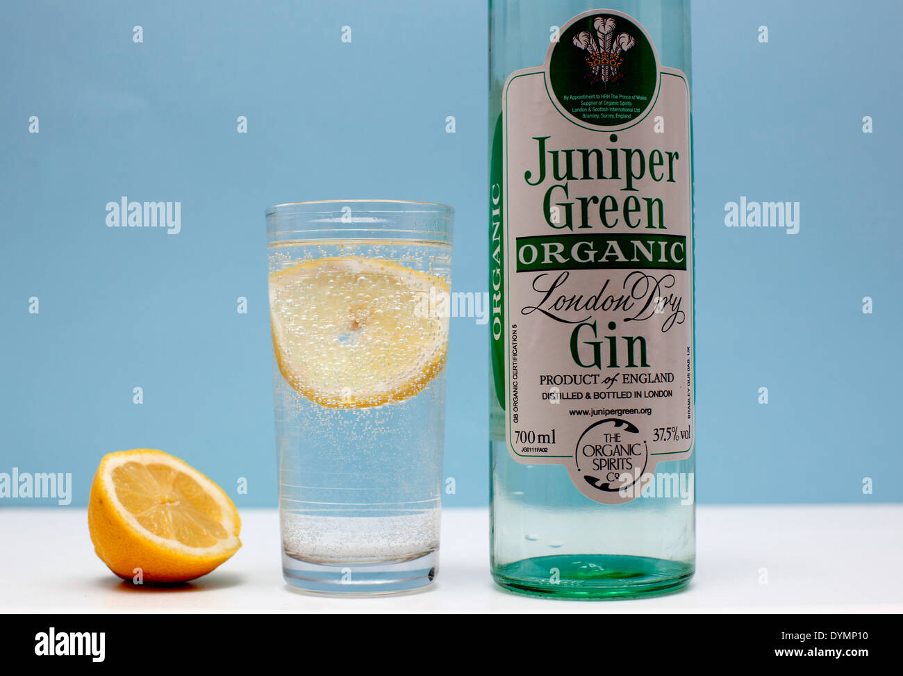 Juniper Green organic London gin, London Stock Photo