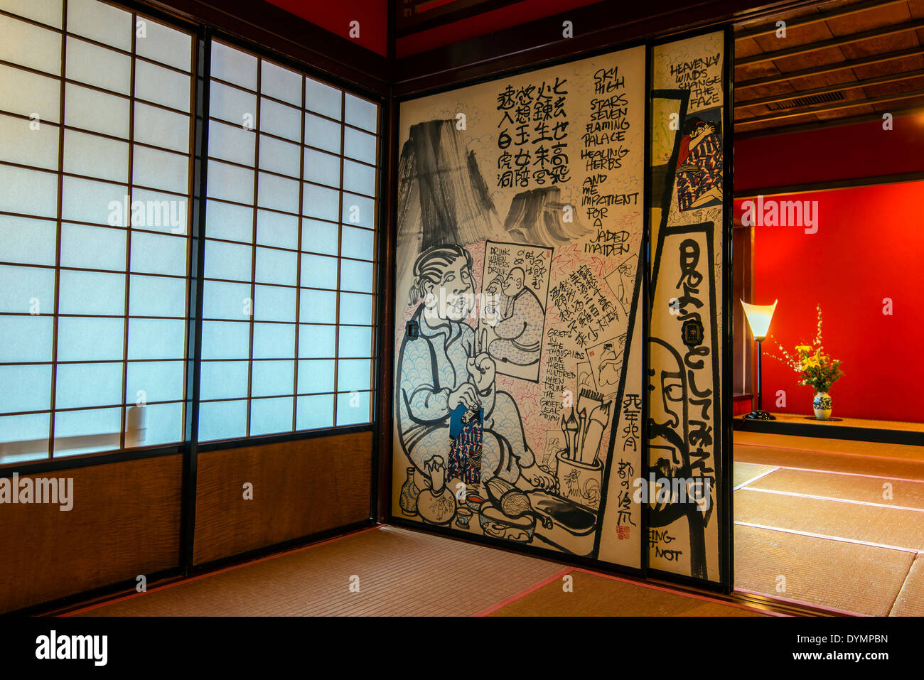 Kaikaro geisha house dated early 19th century located in the Higashi Chayagai district, Kanazawa, Ishikawa Prefecture, Japan Stock Photo